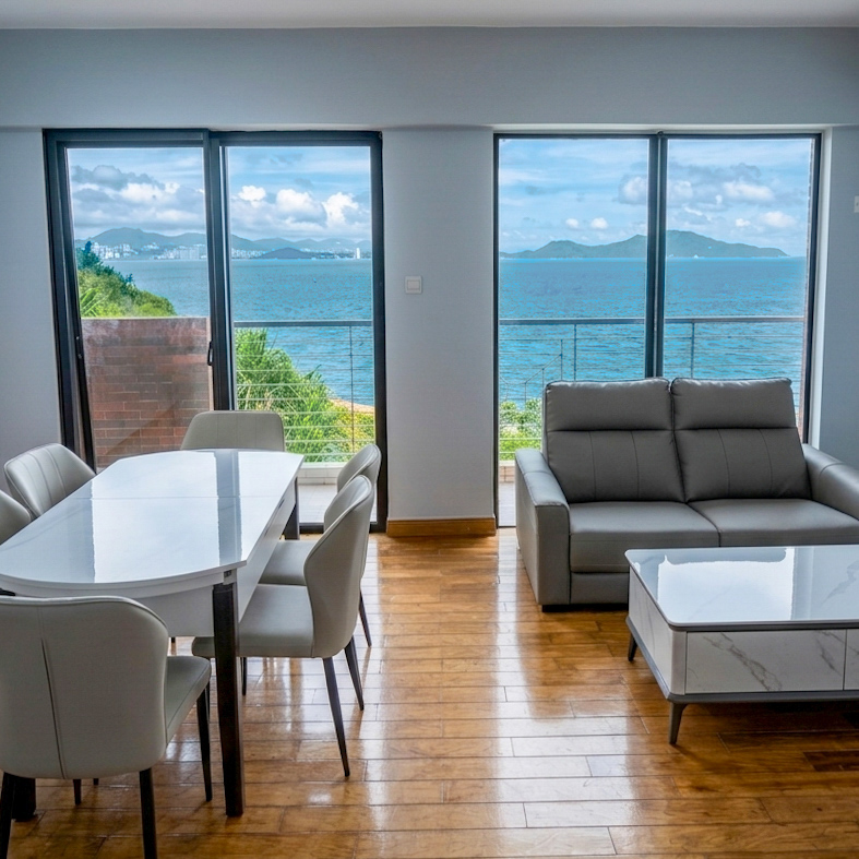 Dining area overlooking the South China Sea